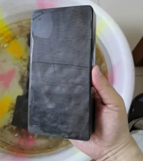 歙砚  眉纹坑骨头肉  小极品 16/8/...