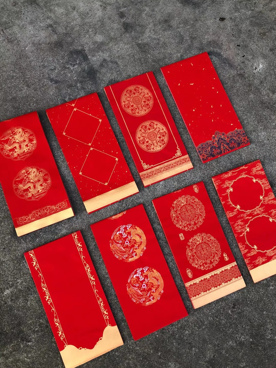 蜡染对联纸万年红对联宣纸半生半熟书法宣