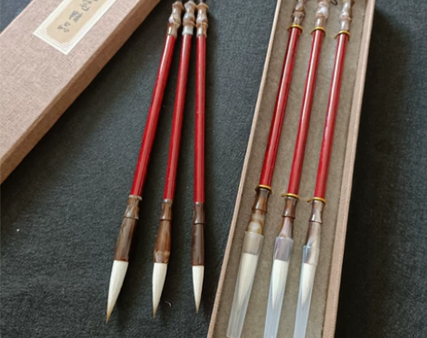 兼毫毛笔文房四宝套装精品毛笔大中小楷笔 笔...