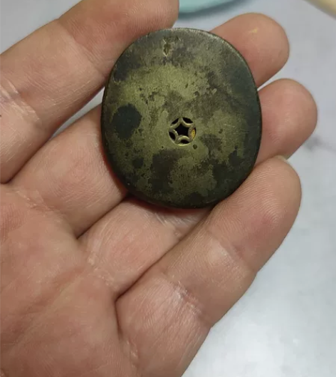 清代老铜法码秤砣,镶嵌工艺精美,底价结缘,...