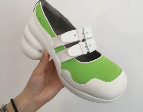 玛丽珍鞋女2020新款夏季圆头松糕厚底复古...