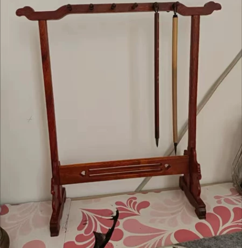 全新的黄花梨木笔架毛笔架书法用品 标价就是...