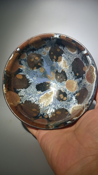 老盏建盏，窑变建盏，敛口鼓腹很漂亮，实物拍...