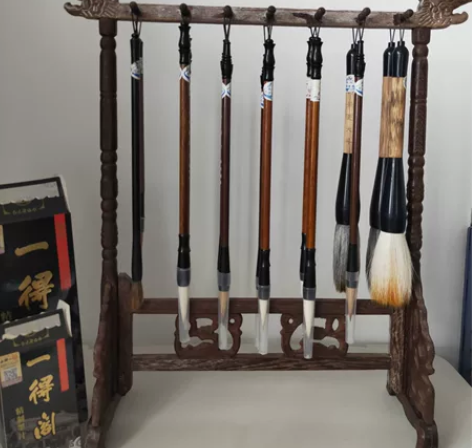 实木毛笔架,老板办公桌必备 感兴趣的话点“...