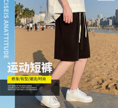 休闲短裤男宽松潮牌ins运动裤子夏季百搭帅...