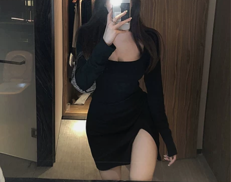 大码女装胖mm心机连衣裙春季2021年新款...