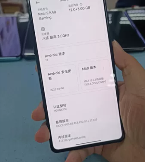 红米K40 增强版，12+128 只换过外...