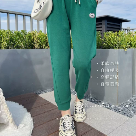 运动裤子女秋冬加绒加厚防风裤高腰空气裤防水...