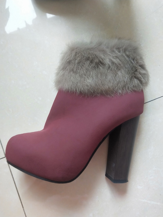 女鞋 兔绒 加棉