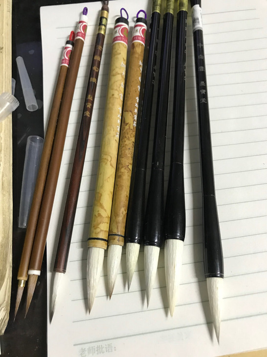 毛笔,工笔画,勾线笔,染色笔,水笔。