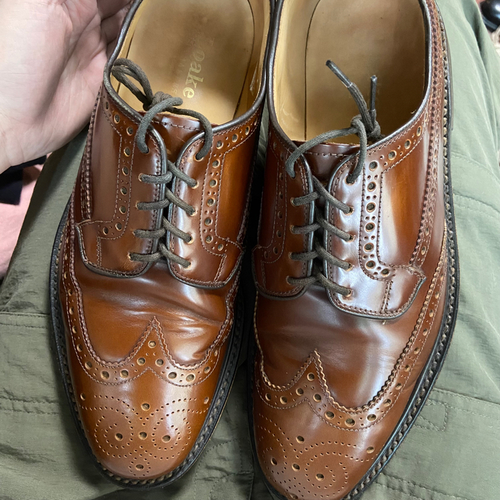 Loake 百年英产 雕花布洛克皮鞋