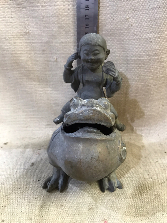老物件老铜器铜佛像做工精致看着有个百十年古...