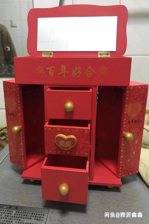 百年好合首饰盒，全新带包装盒