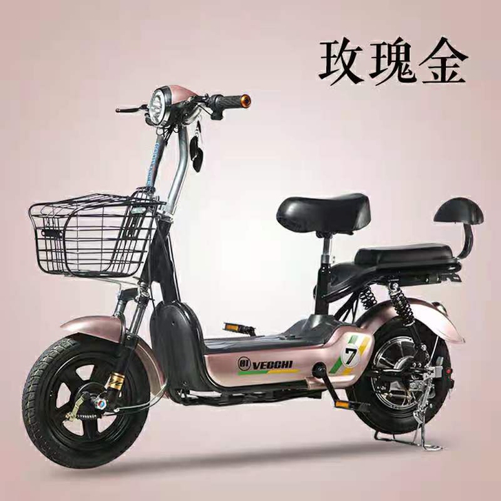 加州豹新国标电动车成人代步踏板电瓶车48v...