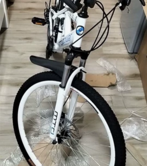 山地车男女变速自行车前后双减震带后座可带人...
