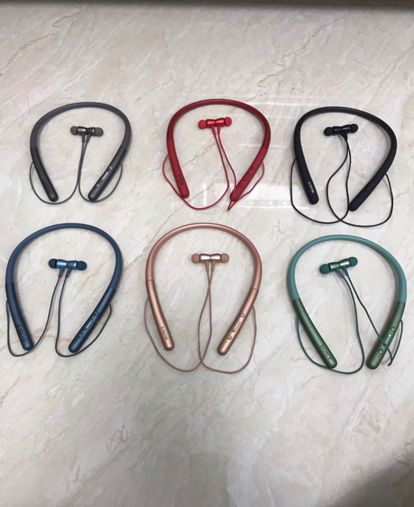 闲置新的索尼700挂脖式蓝牙耳机金属带磁 ...
