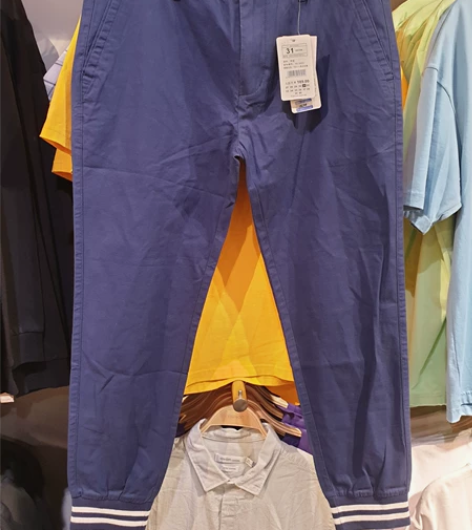 上新!YISHION以纯男士修身小脚长裤2...