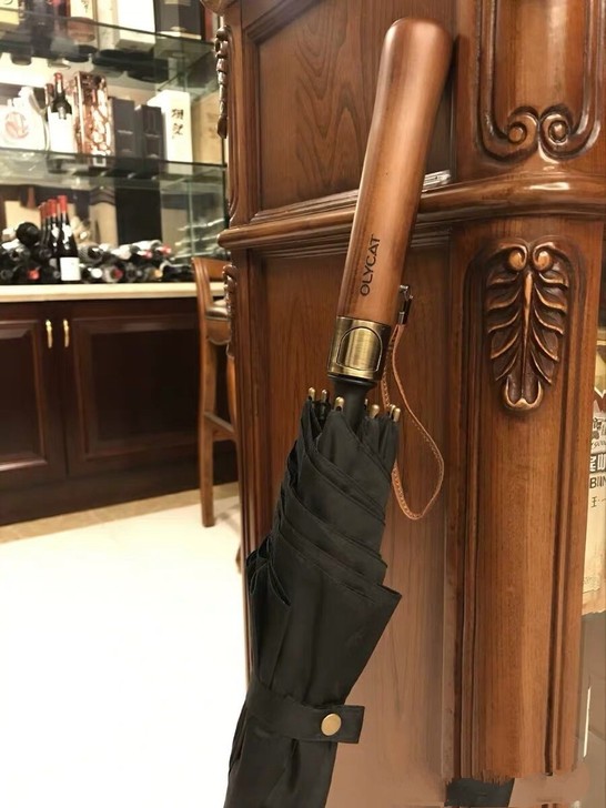 全新 高端绅士超大暴雨专用抗风长柄雨伞