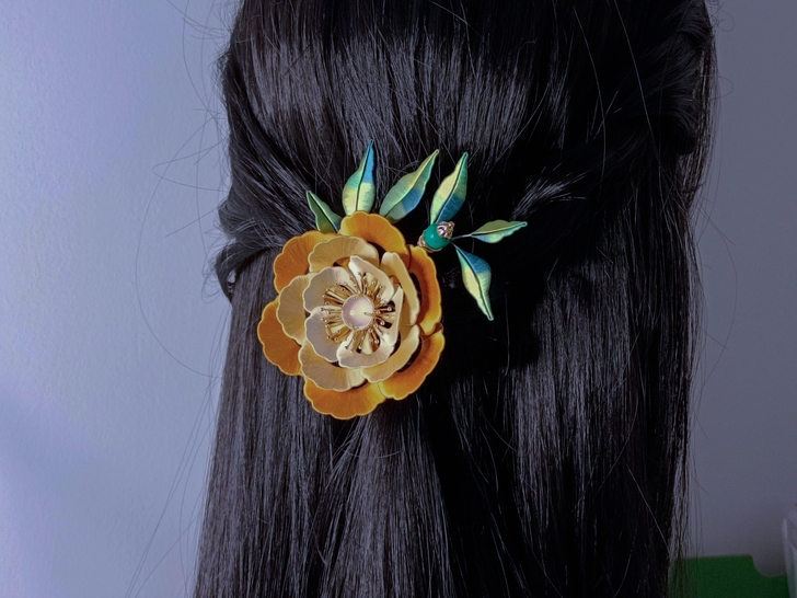 汉服配饰缠花发钗
