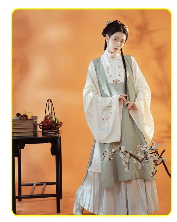 秋夜阑汉服女正品原创中国风古装立领长衫春秋...