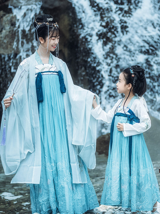 钟灵记 小般若:改良汉服齐胸襦裙汉元素女童...