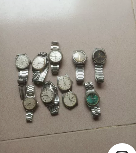 十个手表处理出，精工和三个上海正常走时，其...