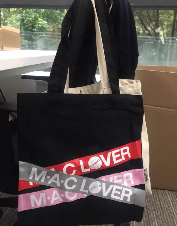 包邮 mac托特包 魅可m.a.c 帆布包...