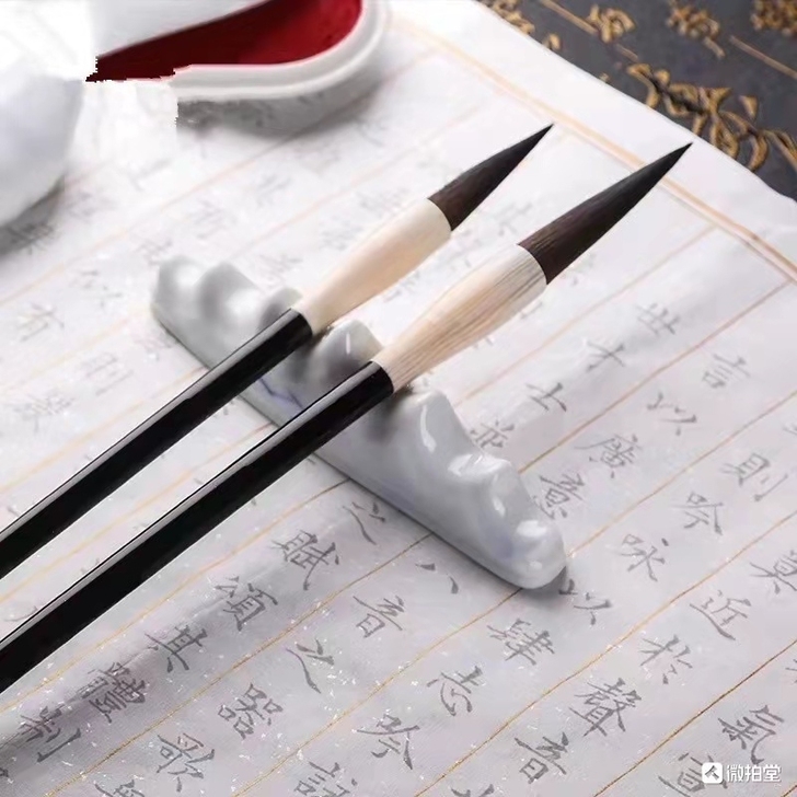 纯黑紫毫中大楷,弹性好,腰力足,只有两个号...