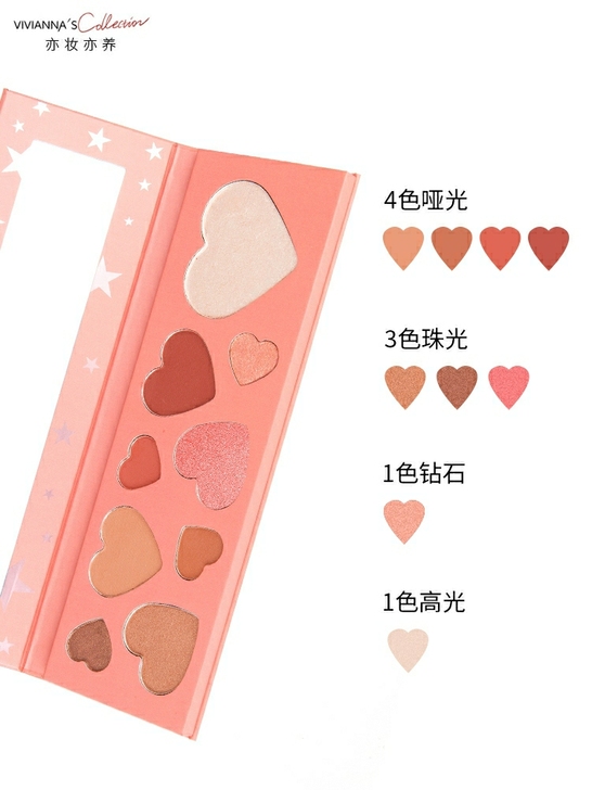 品牌型号 薇安蔻九色眼影