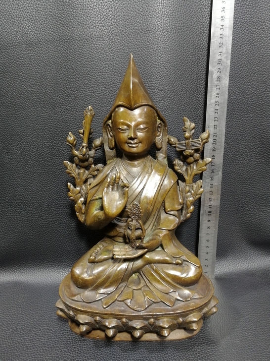 藏佛藏传佛教密宗佛像老物件老铜器铜摆件铜佛...
