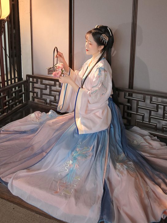 【吾折天价】花神赋汉服女中国风仙气飘逸古风...