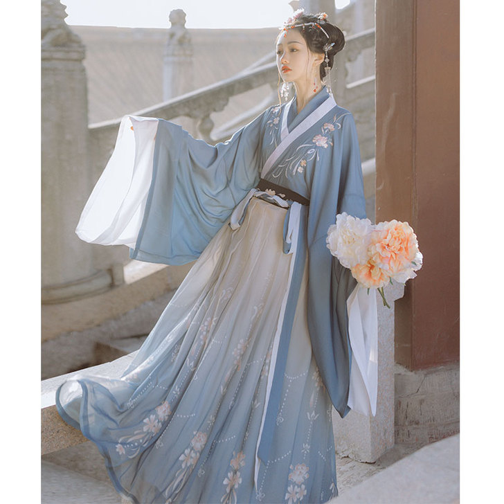 【告白价】桔屿梧桐落汉服女中国风交领大袖齐...