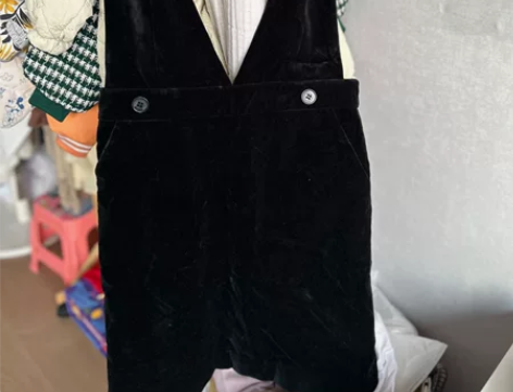 欧时力正品,绒料背带裙,穿过几次 170/...