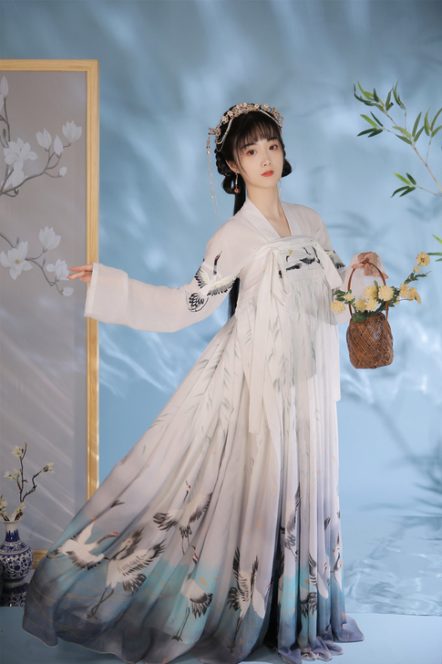 汉氧相思原创汉服女中国风古装全套齐腰襦裙情...