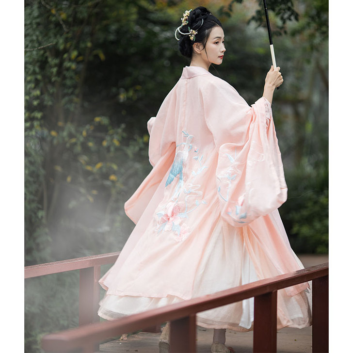 柒邑灵云雀大袖衫(橘色),尺码M