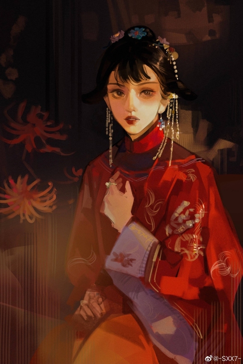 司南阁 逍遥殿 明制披风