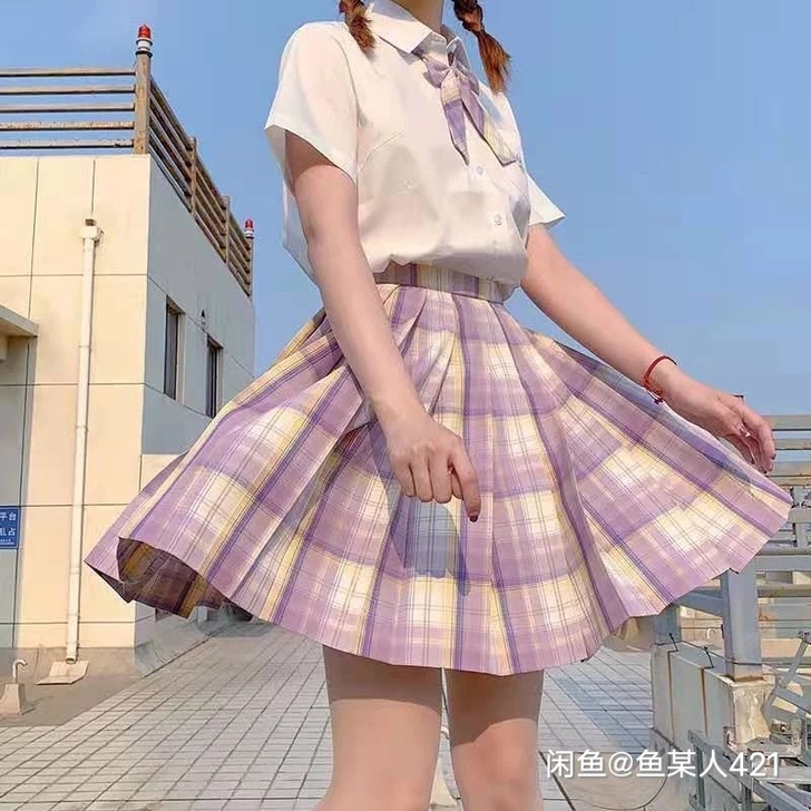 樱花家族 四季樱jk格子裙制服 M42全新...