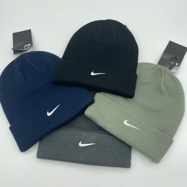 nike耐克 经典款小logo刺绣针织帽 ...