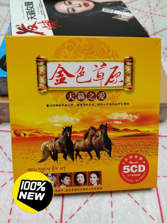 5碟装,草原cd歌曲音乐,正版汽车cd碟片...