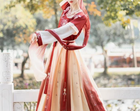【可互换】珍缕千禧寻汉服女春季唐制坦领敦煌...