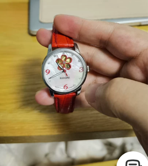 雷诺机械女表,不需要上电池的,官网购入,红...