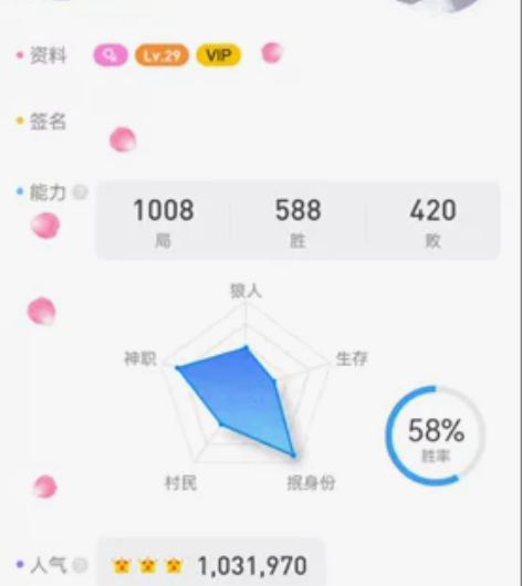 狼人杀三皇账号,有永久装扮有意可商 还有一...