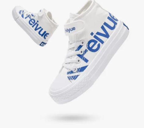 飞跃 feiyue 大童儿童帆布鞋 高帮板...