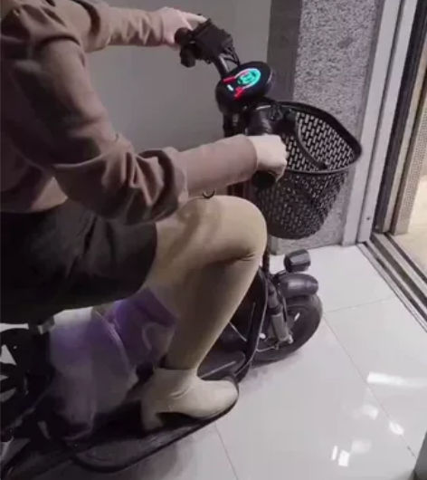 九月份给老人买的飞鸽电车,液晶屏显示时速和...
