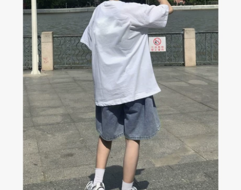 牛仔短裤女夏季2022新款潮ins高腰显瘦...