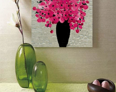 墙画,壁画,无框画,装饰画 花开富贵装饰画...
