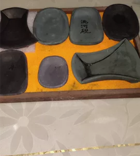 端砚(两块买是老板说是老坑),洮河砚【都是...