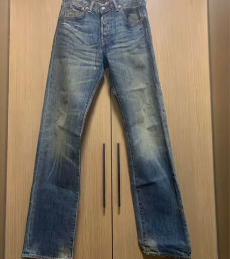 李维斯 Levis 男修身蓝色水洗牛仔裤 ...