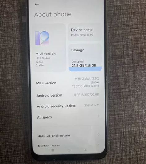 红米note11 4G,国际版,4+128...