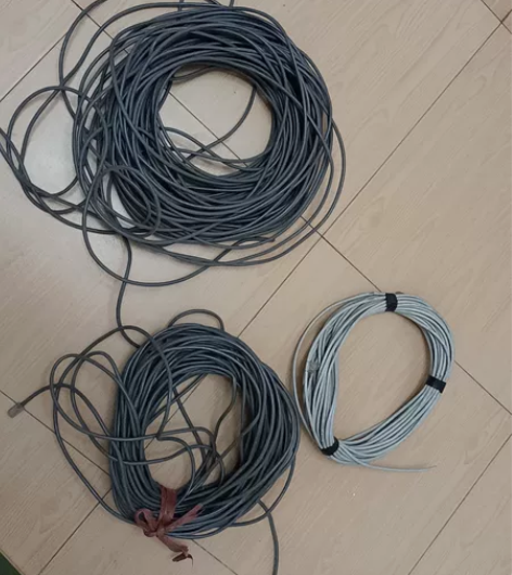 一盘网线CAT-5e，20米（只有一个水晶...